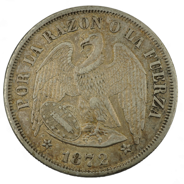 PESO AGUILA 1872 sobre 2 ( 72/2)