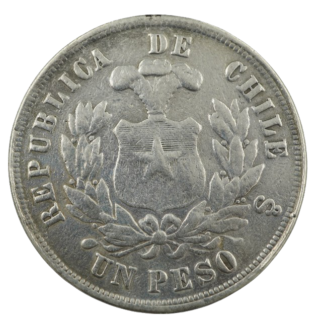 Peso Águila 1884 - Imagen 2