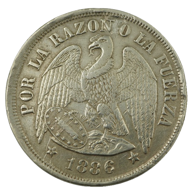 Peso Águila 1886 xf