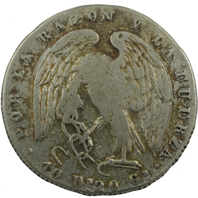 2 REALES ROMPE CADENAS 1843