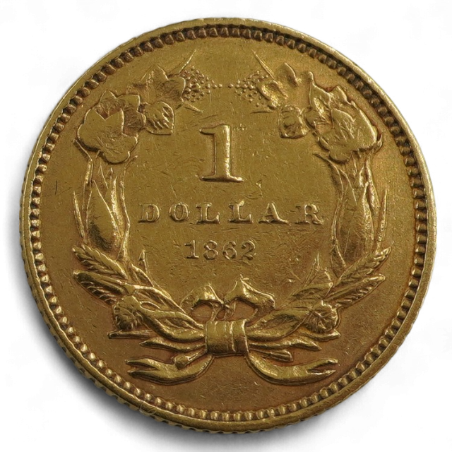 1 DOLAR ORO 1862 - Imagen 2