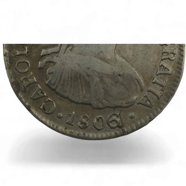 2 REALES 1806 sobre 5, SANTIAGO - Imagen 3