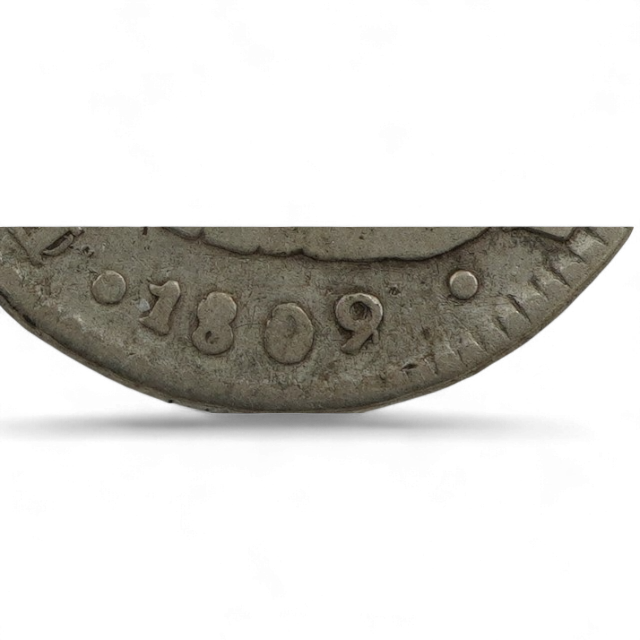 1 REAL 1809 sobre 8, Santiago - Imagen 3