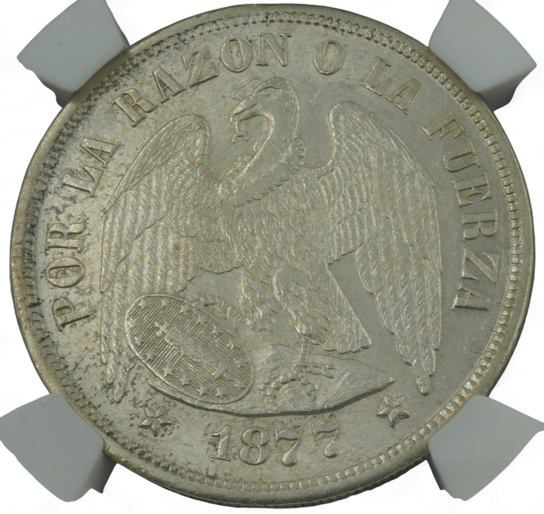 PESO AGUILA 1877 sobre 7