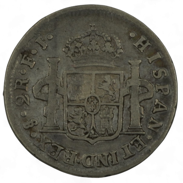 2 REALES 1806 sobre 5, SANTIAGO - Imagen 2