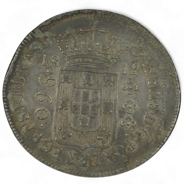 960 REIS 1812 BRASIL, SOBRE 8 REALES CHILE