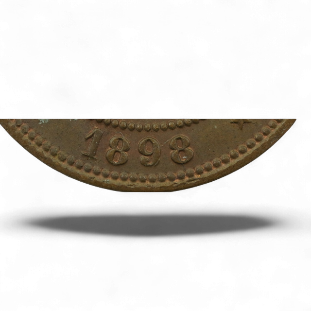 2 1/2 CENTAVOS 1898 SOBRE 8 - Imagen 2