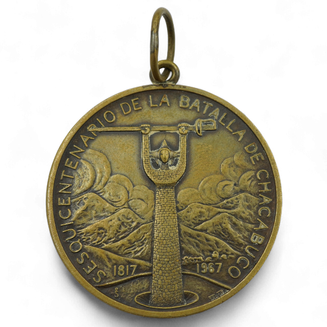 MEDALLA SESQUICENTENARIO BATALLA DE MAIPÚ