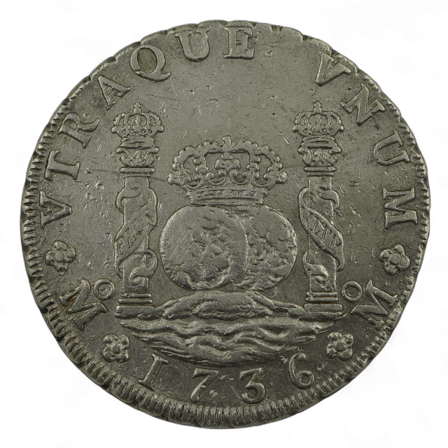 8 REALES COLUMNARIO 1736
