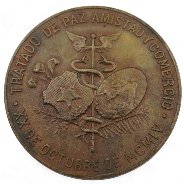 MEDALLA TRATADO PAZ CHILE-BOLIVIA 1904