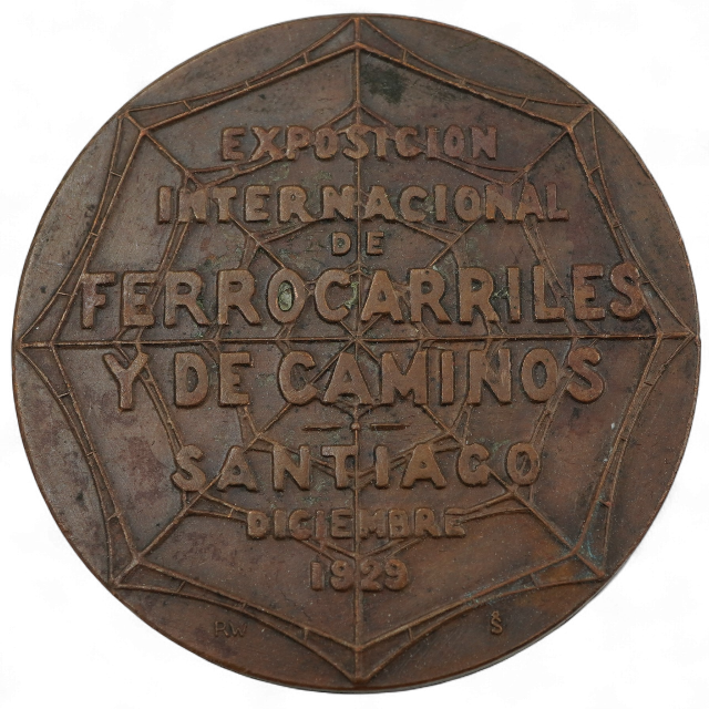 MEDALLA EXPOSICION INTERNACIONAL FERROCARRILES - Imagen 2