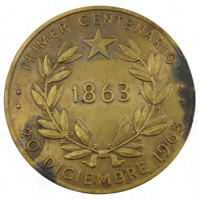 MEDALLA INCENDIO IGLESIA DE LA COMPAÑIA 1863