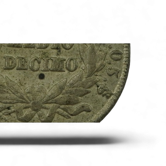 MEDIO DECIMO 1892 / 3 INVERTIDO - Imagen 3