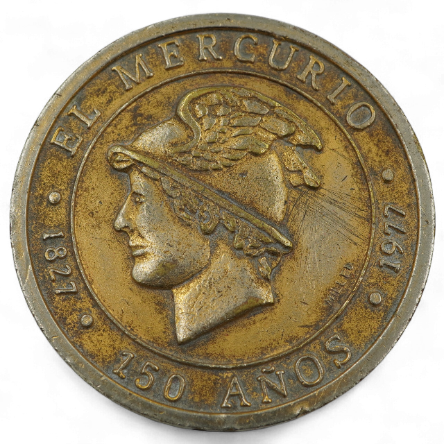 MEDALLA EL MERCURIO 150 AÑOS