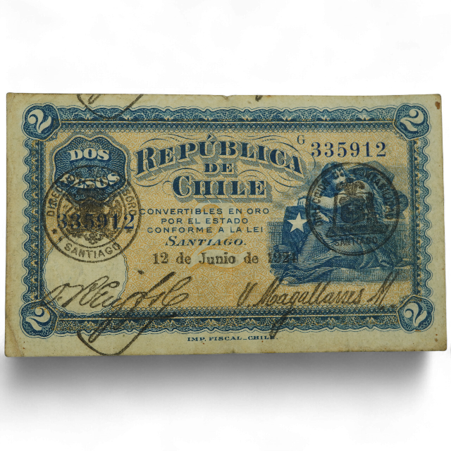 2 PESOS 12 DE JUNIO DE 1924