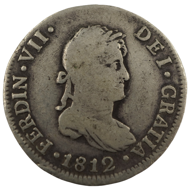 2 REALES 1812, LIMA.