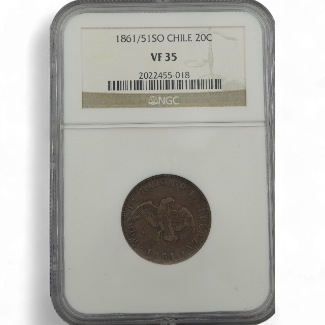 20 CENTAVOS 1861/5 - Imagen 3