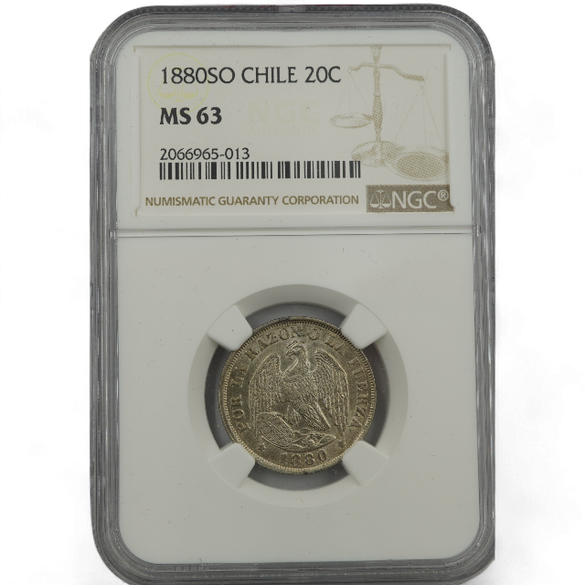 20 CENTAVOS 1880 - Imagen 2