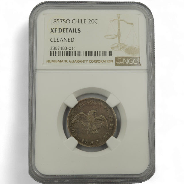 20 CENTAVOS 1857 - Imagen 3