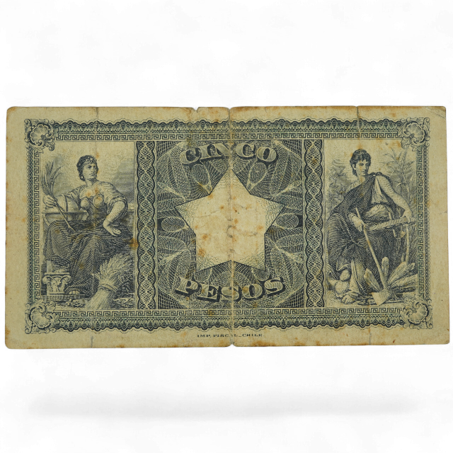 5 PESOS 8 DE NOVIEMBRE DE 1918 - Imagen 2