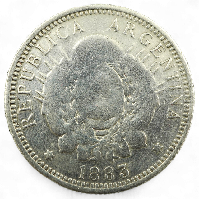 50 CENTAVOS 1883 ARGENTINA - Imagen 2