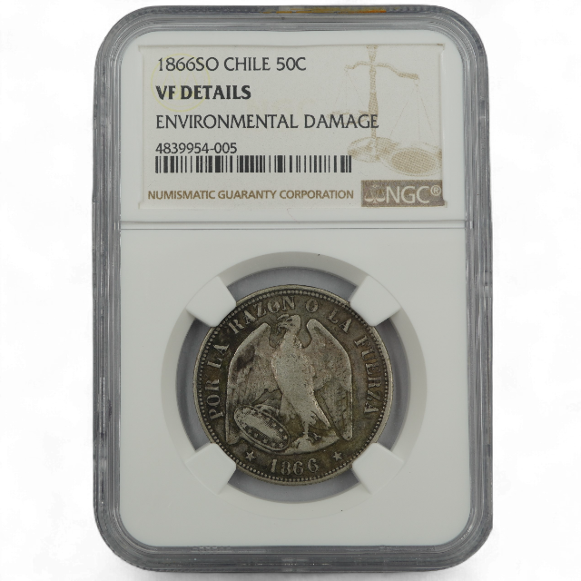 50 CENTAVOS 1866 - Imagen 2