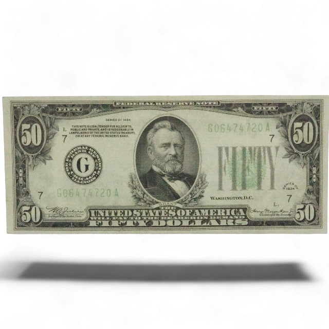 50 DOLARES 1934
