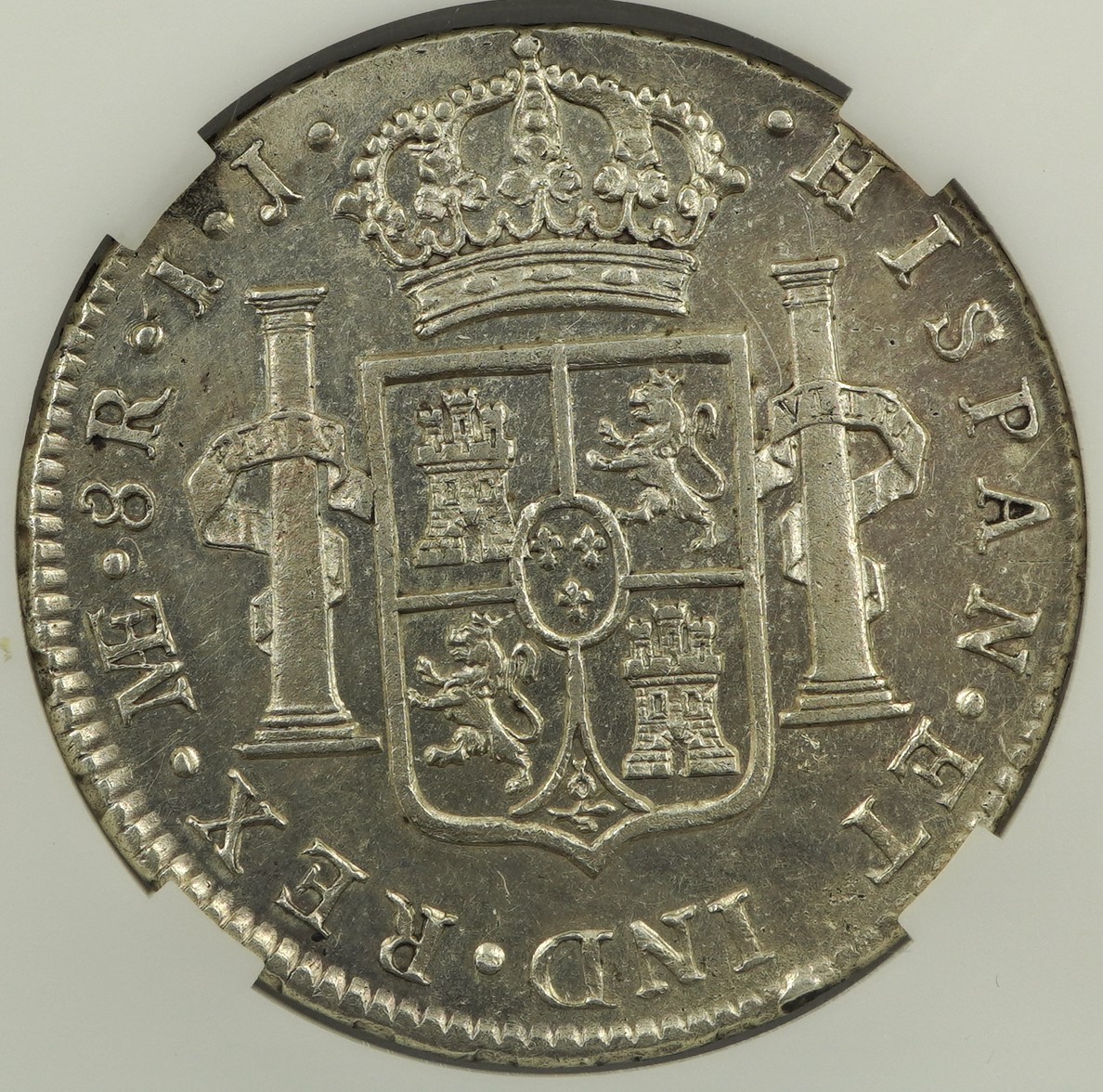 8 REALES 1795 CARLOS IV, LIMA. - Imagen 2