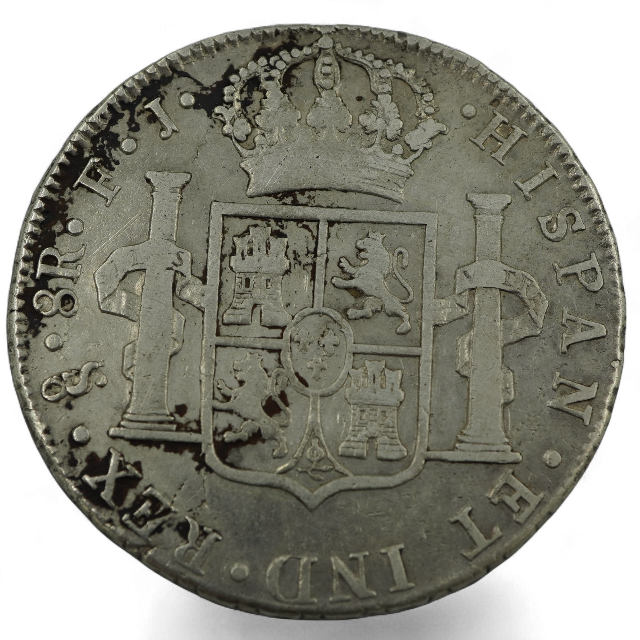 8 REALES 1805 SANTIAGO - Imagen 2