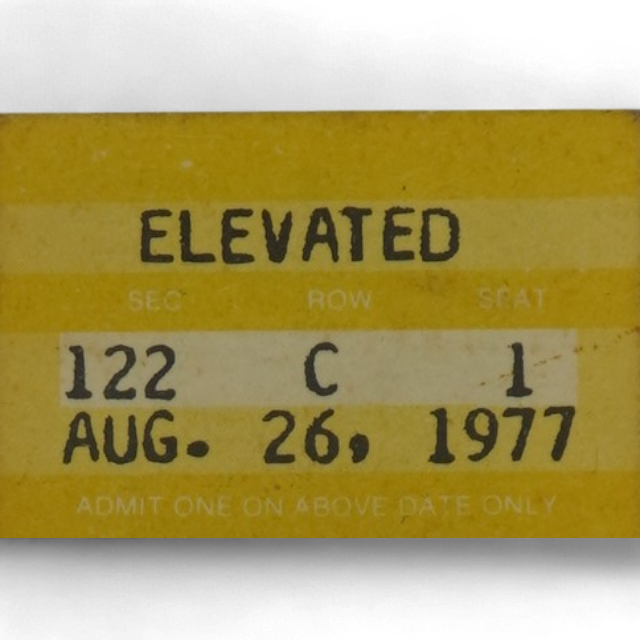 TICKET ELVIS PRESLEY CONCIERTO 1977, ORIGINAL. - Imagen 3