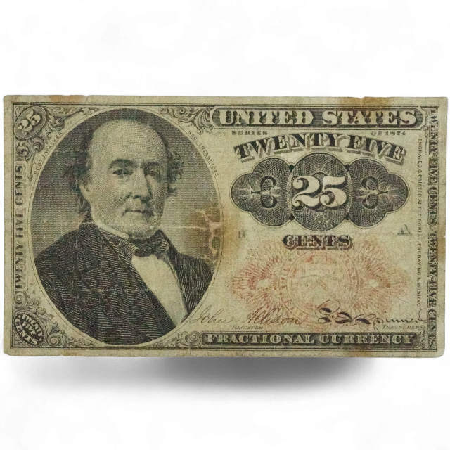 25 CENTAVOS 1874, BILLETE FRANCCIONARIO.
