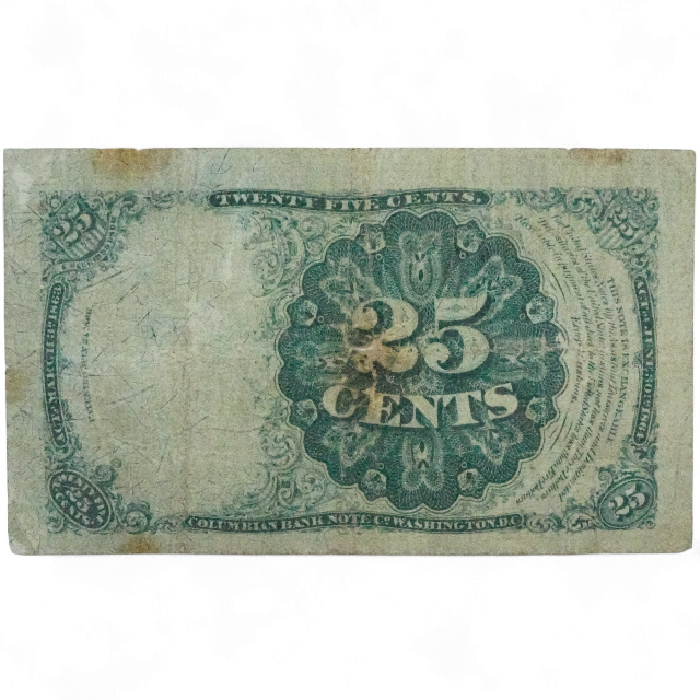 25 CENTAVOS 1874, BILLETE FRANCCIONARIO. - Imagen 2