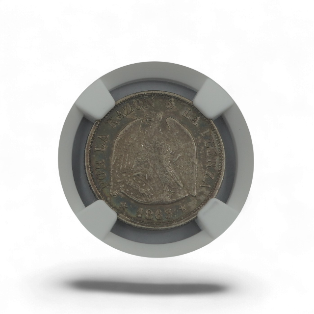 20 CENTAVOS 1863 CHILE