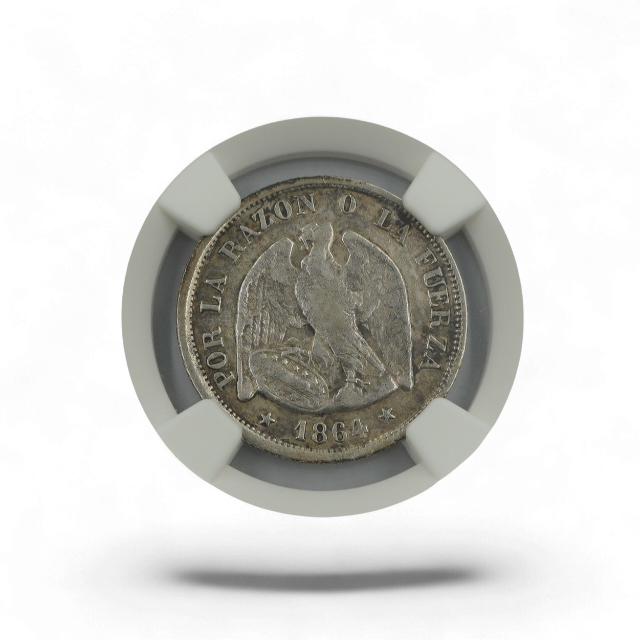 20 CENTAVOS 1864 CHILE