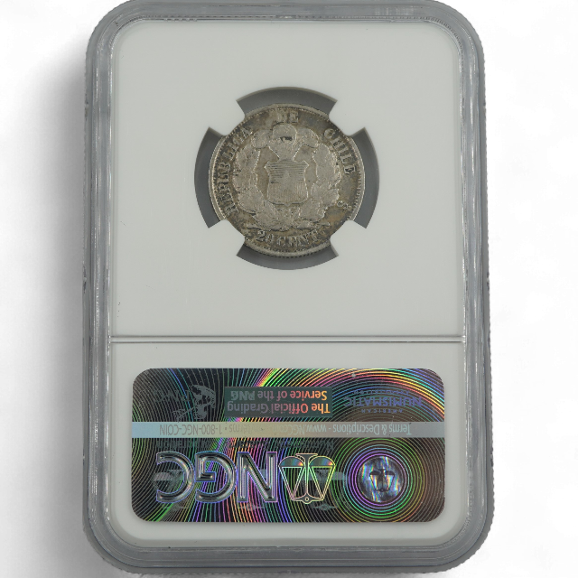 20 CENTAVOS 1864 CHILE - Imagen 3