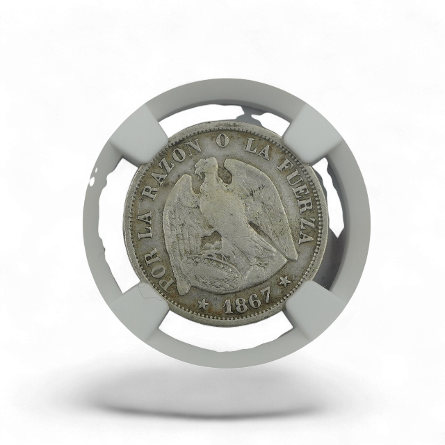 20 CENTAVOS 1867 CHILE