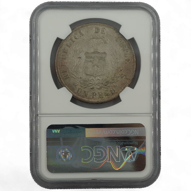 PESO AGUILA 1873 CHILE - Imagen 4