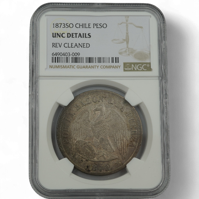 PESO AGUILA 1873 CHILE - Imagen 2