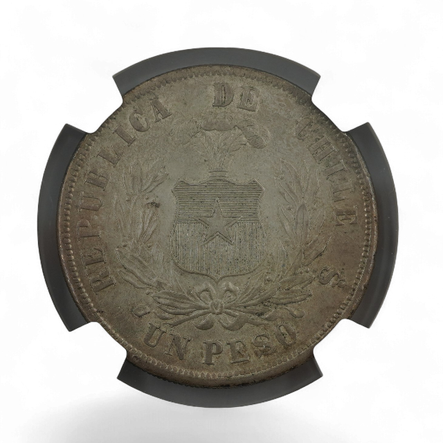 PESO AGUILA 1873 CHILE - Imagen 3