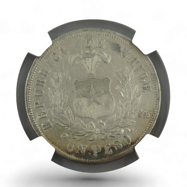PESO AGUILA 1875/4 CHILE - Imagen 4