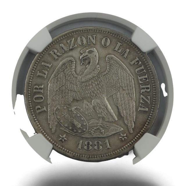 PESO AGUILA 1881 CHILE