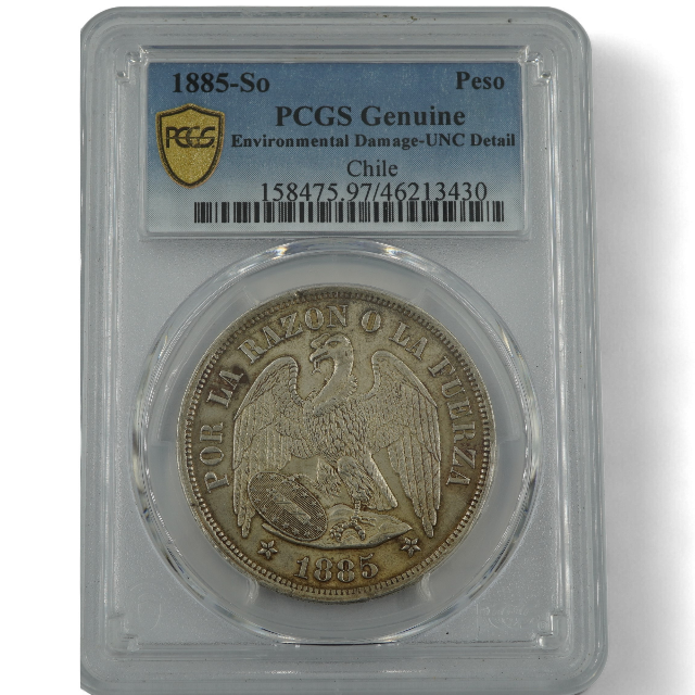 PESO AGUILA 1885 CHILE - Imagen 4