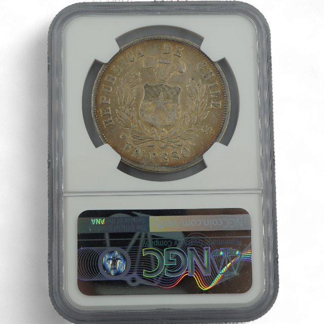 PESO AGUILA 1886 CHILE - Imagen 4