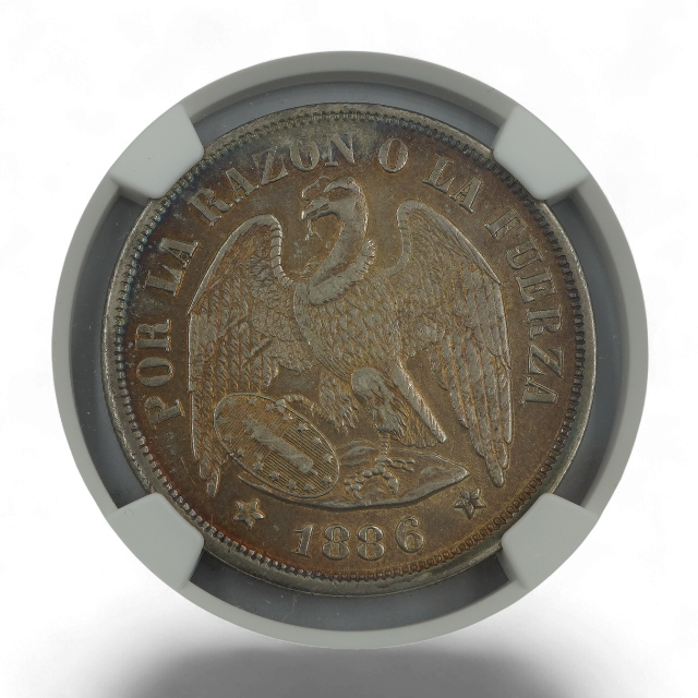 PESO AGUILA 1886 CHILE