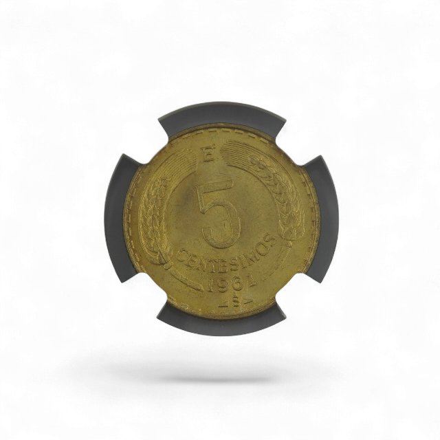 5 CENTESIMOS 1961 CHILE - Imagen 2