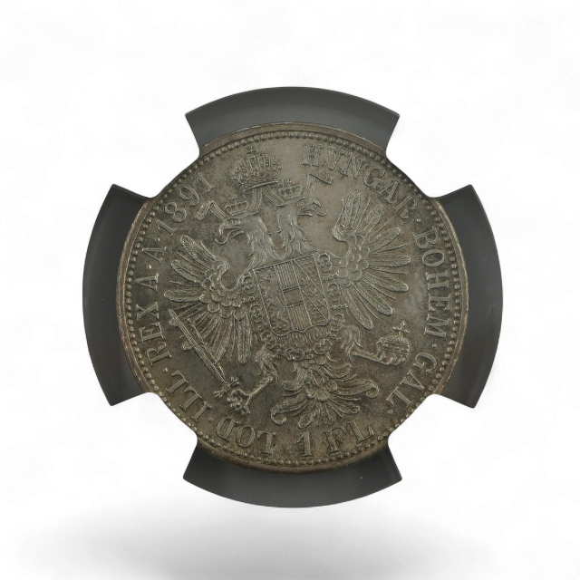 1 FLORIN 1891 AUSTRIA - Imagen 2