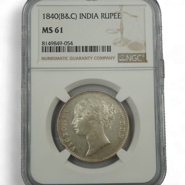 1 RUPIA 1840 INDIA BRITANICA - Imagen 2