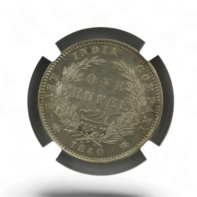 1 RUPIA 1840 INDIA BRITANICA - Imagen 3