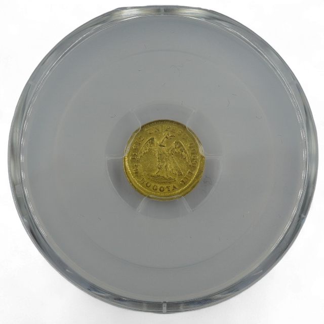 UN PESO ORO 1873 COLOMBIA. - Imagen 3
