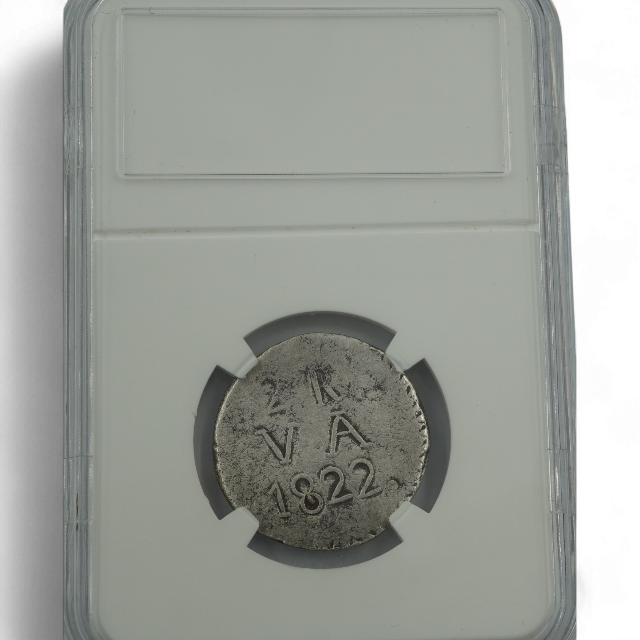 2 REALES VALDIVIA 1822 CHUNIMPANA - Imagen 2